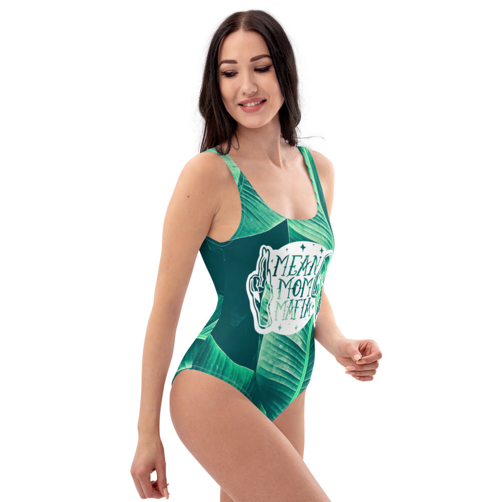 Palm Mean Mom One-Piece Swimsuit